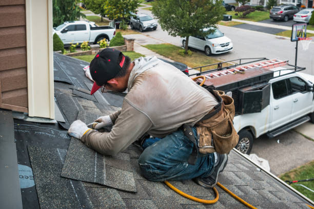 Professional Commercial Roofing technician working in East Olympia, WA